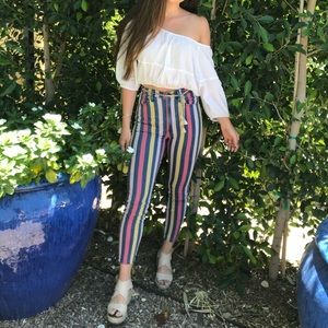 3x1 NYC Highrise Striped Jean
